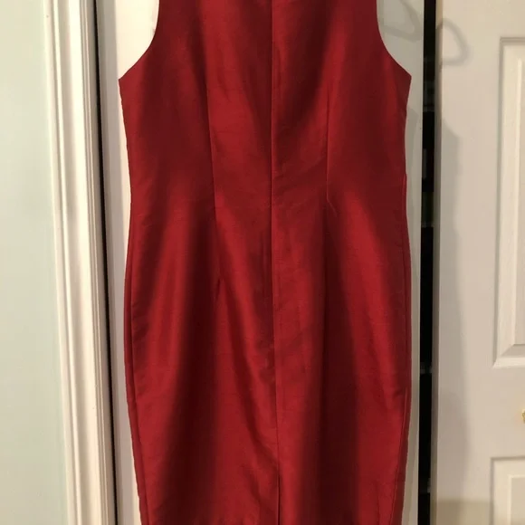 🌹Elegant Classic Red Sleeveless Dress - Picture 5 of 8